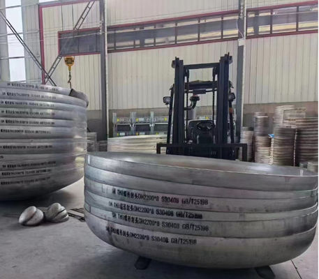 3MM 6000MM หัวจานเหล็กไร้สแตนเลส PED หัวถังครึ่งทรงเอลลิปไซด์