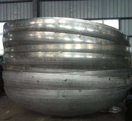 หัวจานเหล็กไร้ขัดขนาดใหญ่ หัวปลายกระบอกทรงเอลิปติก
